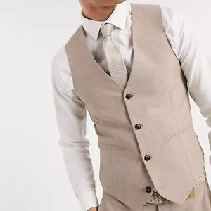 Harry Brown Slim Fit Plain Suit Waistcoat